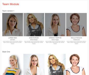 JU Team - Responsive Team Module