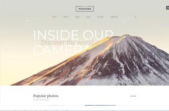 The Photorx - Photo Studio Clean Functional Joomla Template
